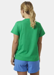Helly Hansen sieviešu T-krekls HH LOGO, zaļš cena un informācija | T-krekli sievietēm | 220.lv
