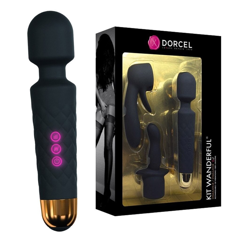 Набор массажеров Marc Dorcel Kit Wanderful, черный цена | virs18.220.lv