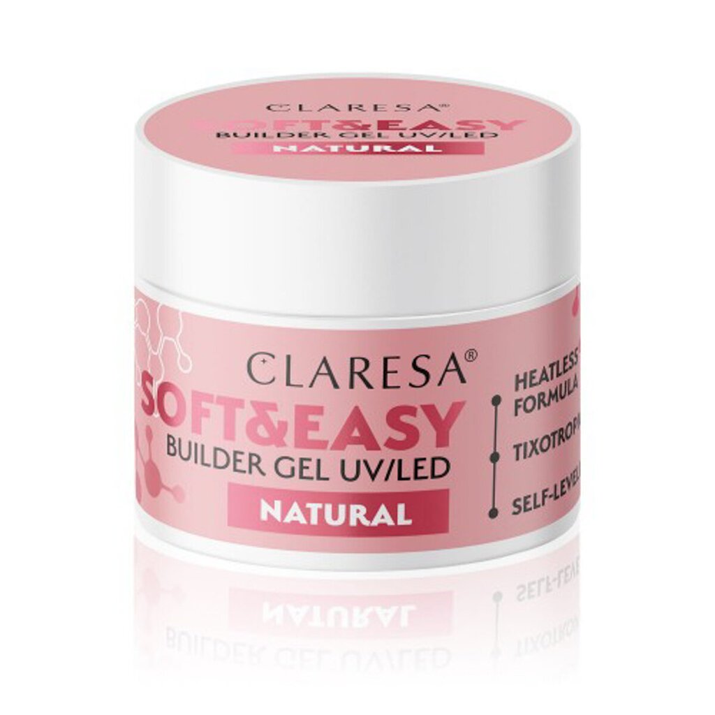 Gēls nagiem Claresa Soft&Easy Builder Gel, 45g cena un informācija | Nagu lakas, stiprinātāji | 220.lv