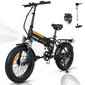 Elektriskais velosipēds Hitway BK10, 20", melns цена и информация | Elektrovelosipēdi | 220.lv