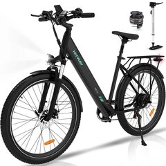 Elektriskais velosipēds Hitway BK18, 27,5", melns cena un informācija | Elektrovelosipēdi | 220.lv