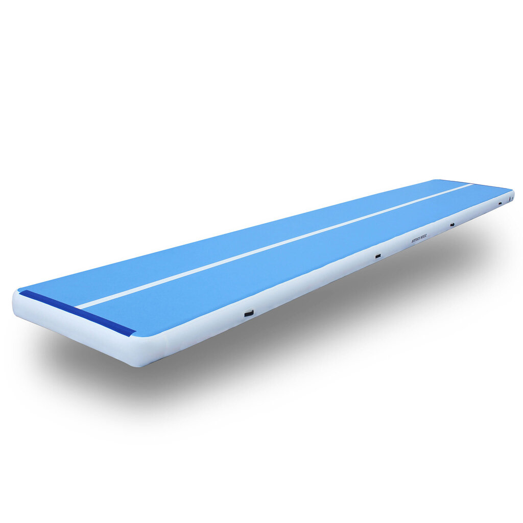 Piepūšamais matracis AirTrack Nordic Gym Wide, zils, 8m cena un informācija | Piepūšamie matrači un mēbeles | 220.lv