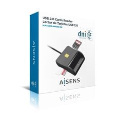 Aisens ASCR-SN02SD-BK считыватель смарт-карт eID цена и информация | Охлаждающие подставки и другие принадлежности | 220.lv