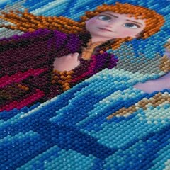 Dimantu mozaīka Frozen II, Elza, Anna un Olafs, 30 cm x 30 cm цена и информация | Алмазная мозаика | 220.lv