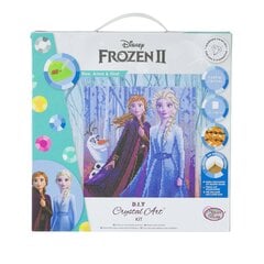 Dimantu mozaīka Frozen II, Elza, Anna un Olafs, 30 cm x 30 cm цена и информация | Алмазная мозаика | 220.lv