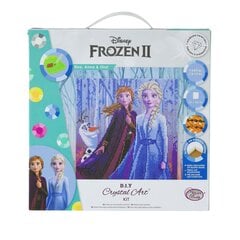 Dimantu mozaīka Frozen II, Elza, Anna un Olafs, 30 cm x 30 cm cena un informācija | Dimantu mozaīkas | 220.lv