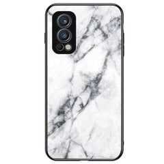 „Marble“ твердый силиконовый (TPU) чехол - белый (OnePlus Nord 2) цена и информация | Чехлы для телефонов | 220.lv