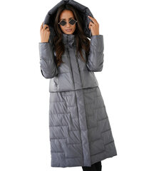 Стеганое пальто 2в1, утепленное, можно носить как куртку АМАНДА. цена и информация | Женские куртки | 220.lv