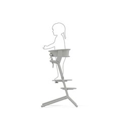 Cybex mācību tornis krēslam Lemo Learning Tower Set, Suede Grey cena un informācija | Barošanas krēsli | 220.lv