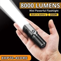 Мини-прожектор XHP70 4 Core цена и информация | Фонари и прожекторы | 220.lv