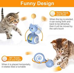 Ripojoša kaķa rotaļlieta Smurf cena un informācija | Rotaļlietas kaķiem | 220.lv