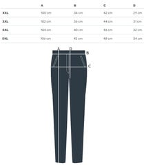 Bikses sievietēm 17116-9, zilas цена и информация | Женские брюки | 220.lv