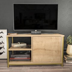 TV galdiņš Asir, 89,6x35,3x50,8 cm, zelta/bēša цена и информация | Тумбы под телевизор | 220.lv