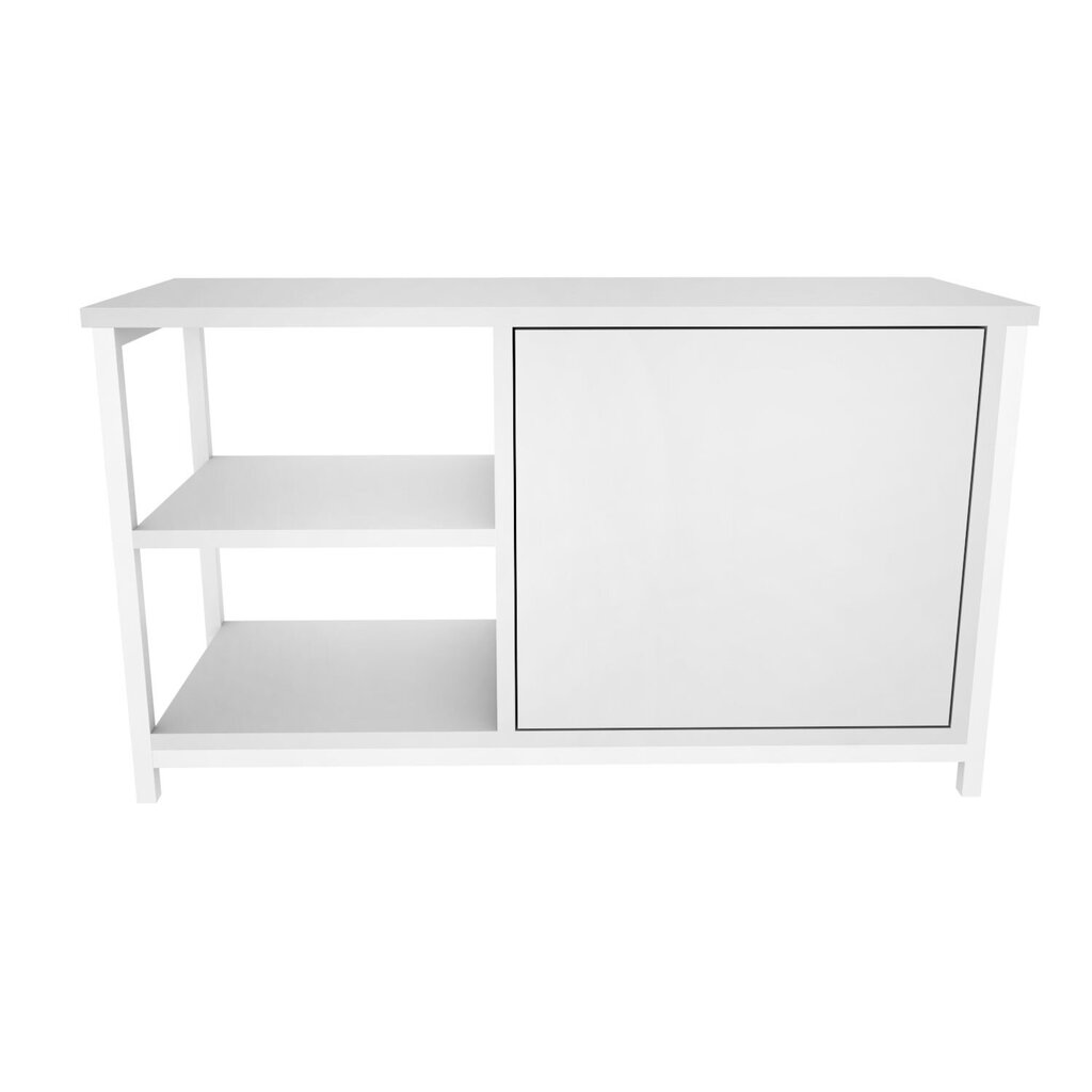 TV galdiņš Asir, 89,6x35,3x50,8 cm, balts cena un informācija | TV galdiņi | 220.lv