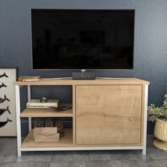 TV galdiņš Asir, 89,6x35,3x50,8 cm, balts/bēšs cena un informācija | TV galdiņi | 220.lv