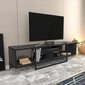 TV galdiņš Asir, 150x35,2x40 cm, melns cena un informācija | TV galdiņi | 220.lv