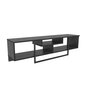 TV galdiņš Asir, 150x35,2x40 cm, melns cena un informācija | TV galdiņi | 220.lv
