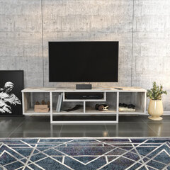 TV galdiņš Asir, 150x35,2x40 cm, balts цена и информация | Тумбы под телевизор | 220.lv