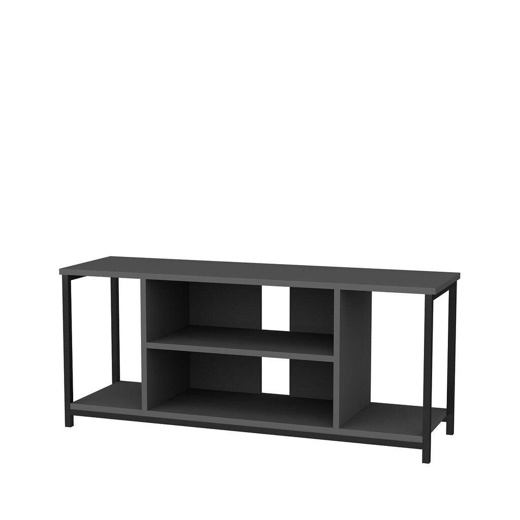 TV galdiņš Asir, 120x35x50,8 cm, pelēks/melns цена и информация | TV galdiņi | 220.lv