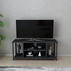 TV galdiņš Asir, 120x35x50,8 cm, pelēks/melns cena un informācija | TV galdiņi | 220.lv