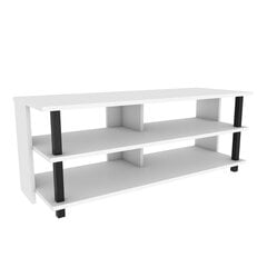 TV galdiņš Asir, 120x44,6x47,4 cm, melns/balts cena un informācija | TV galdiņi | 220.lv