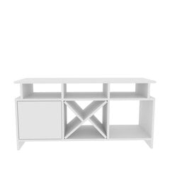 TV galdiņš Asir, 120x29,9x60,6 cm, balts cena un informācija | TV galdiņi | 220.lv
