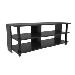 TV galdiņš Asir, 120x44,6x47,4 cm, melns/pelēks cena un informācija | TV galdiņi | 220.lv
