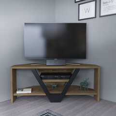 TV galdiņš Asir, 90x35x36,8 cm, brūns/melns cena un informācija | TV galdiņi | 220.lv