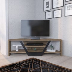TV galdiņš Asir, 120x35x36,8 cm, brūns/melns цена и информация | Тумбы под телевизор | 220.lv