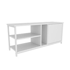 TV galdiņš Asir, 120x35,3x50,8 cm, balts cena un informācija | TV galdiņi | 220.lv