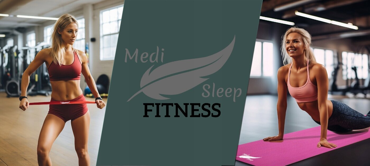 Medi Sleep pretestības gumiju komplekts, 5gab., 60 cm cena un informācija | Fitnesa gumijas, gredzeni | 220.lv