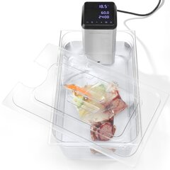 Крышка из поликарбоната с вырезом для Sous-Vide для контейнеров GN 1/2 - Hendi 864210 цена и информация | Кухонные принадлежности | 220.lv