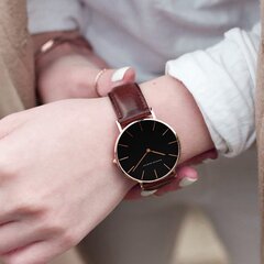 Женские часы HANNAH MARTIN, коричневые цена и информация | Женские часы | 220.lv