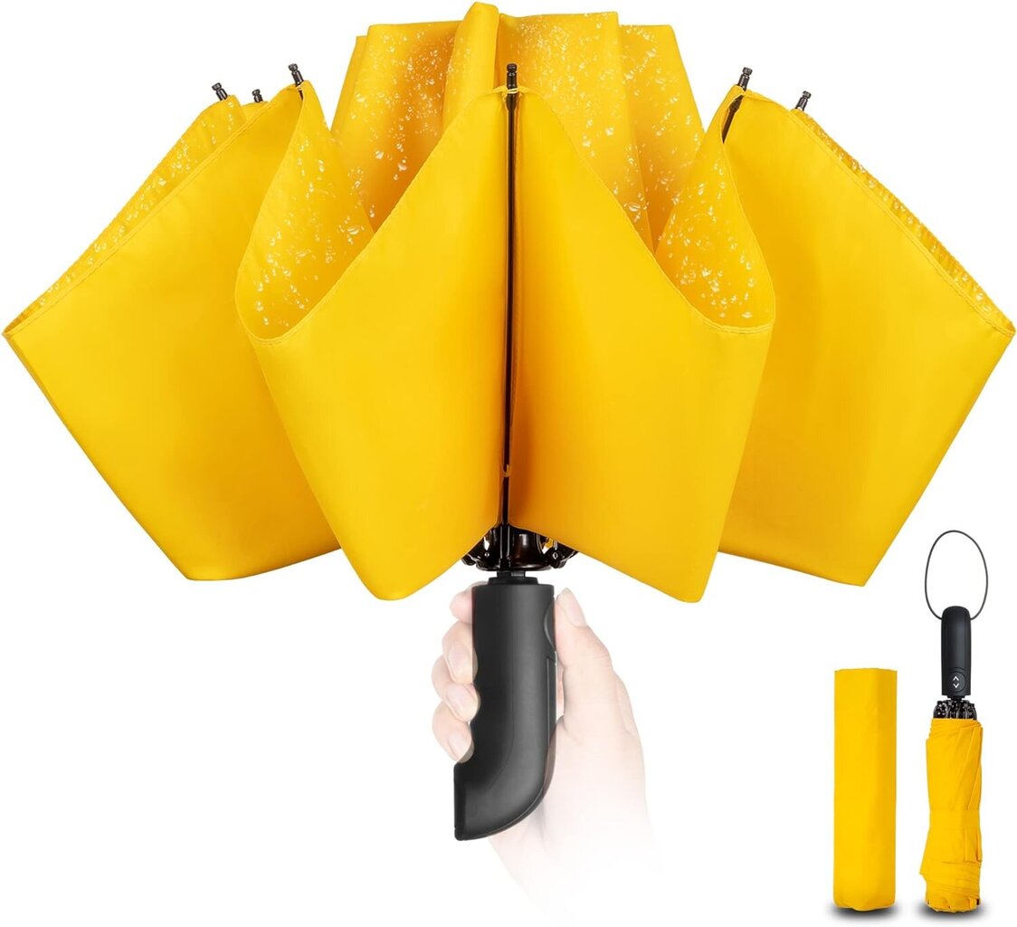 Kompakts automātiskais lietussargs 210T цена и информация | Lietussargi sievietēm | 220.lv