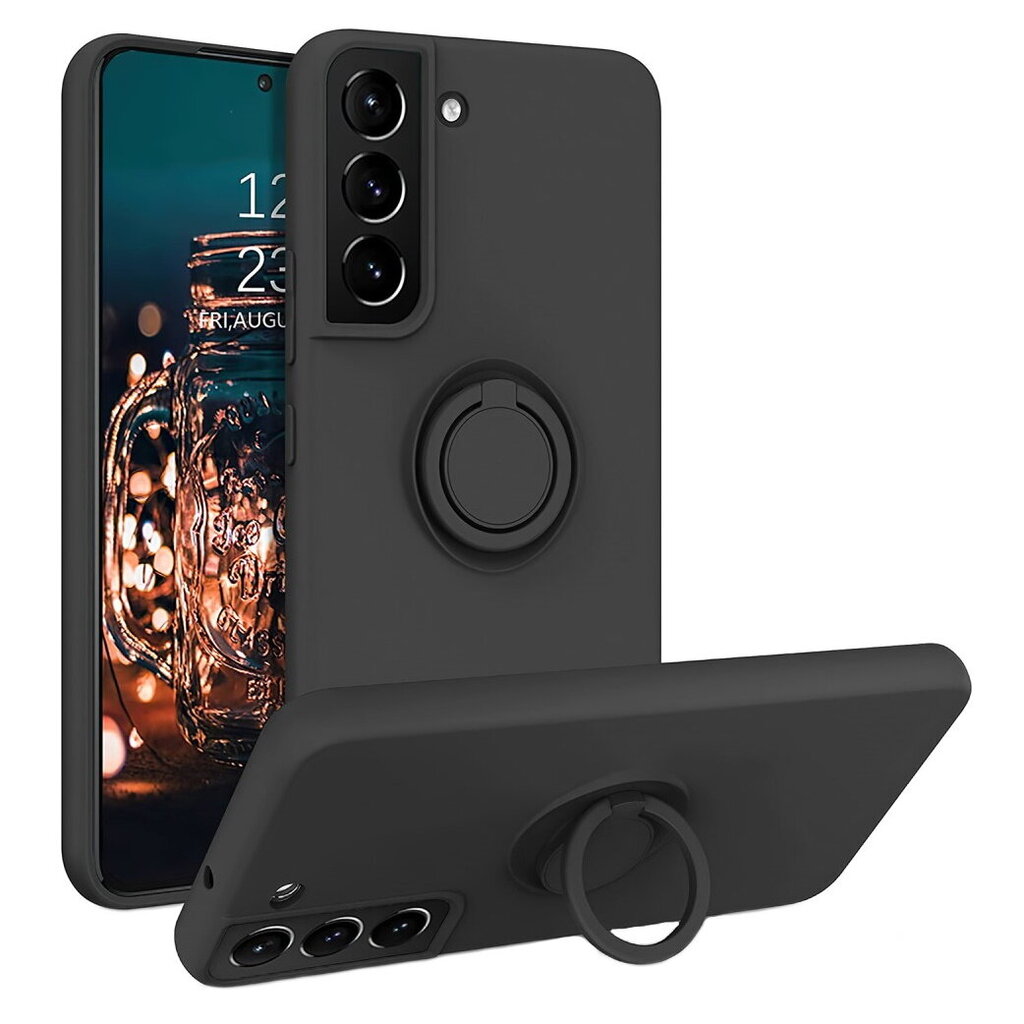 Ring Kickstand TPU apvalks melns Galaxy S22+ 5G цена и информация | Telefonu vāciņi, maciņi | 220.lv