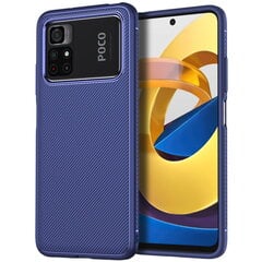 „Jazz“ твердый силиконовый (TPU) чехол - синий (Poco X4 Pro) цена и информация | Чехлы для телефонов | 220.lv