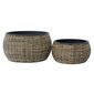 Puķu pods Wicker, 48x26 cm cena un informācija | Puķu podi | 220.lv