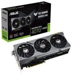 Asus TUF Gaming GeForce RTX 4070 Ti Super OC Edition (TUF-RTX4070TIS-O16G-GAM) cena un informācija | Videokartes (GPU) | 220.lv