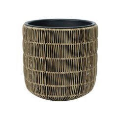 Puķu pods Wicker, 35x36 cm cena un informācija | Puķu podi | 220.lv