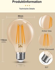 LED lampas Fulighture, E27, 2 gab. cena un informācija | Spuldzes | 220.lv