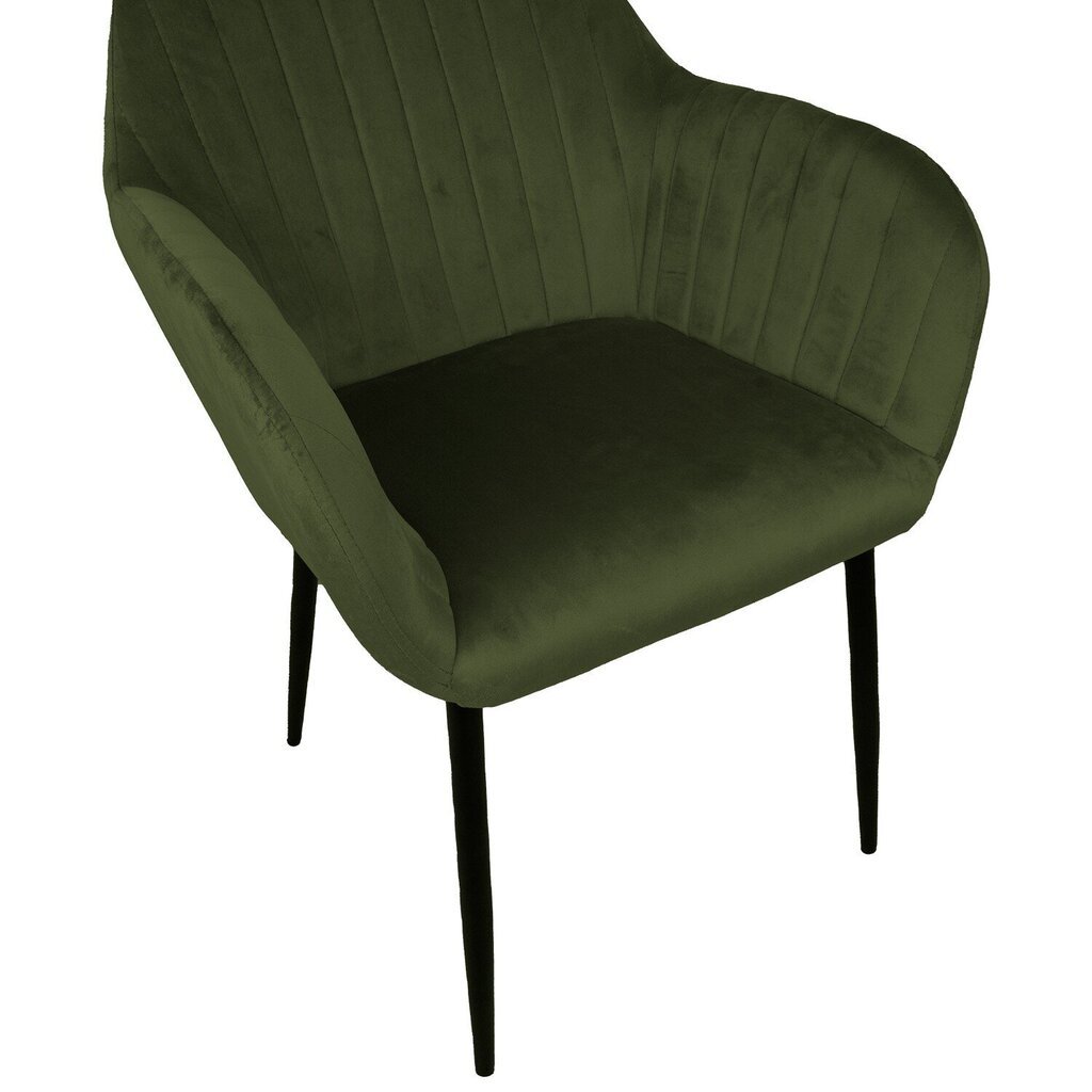 Krēsls Evelin, zaļš cena un informācija | Virtuves un ēdamistabas krēsli | 220.lv