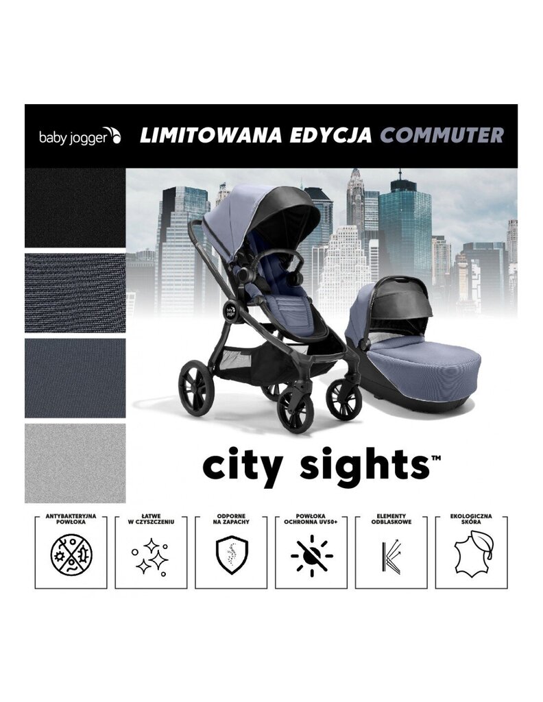 Universāli rati Baby Jogger 2in1 City Sights, Commute cena un informācija | Bērnu rati | 220.lv