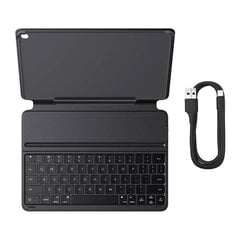 Baseus iPad 10.2 2019/2020/2021 korpuss Brilliance ar BT 5.3 tastatūru un Type-C kabeli, melns P40112602111-01 cena un informācija | Somas portatīvajiem datoriem | 220.lv