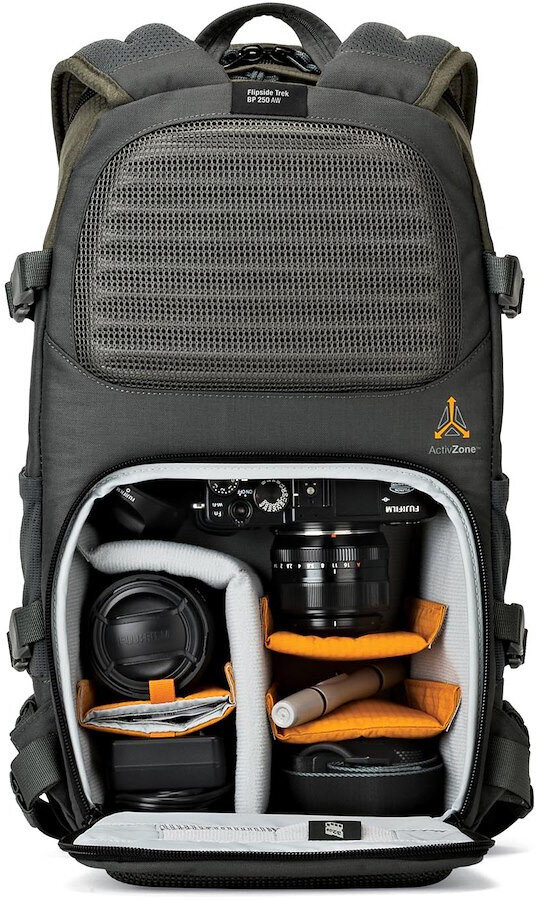 Lowepro Flipside Trek BP 250 AW, pelēka ND204468LV cena un informācija | Somas fotokamerām | 220.lv