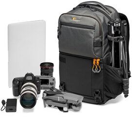 Lowepro Fastpack Pro BP 250 AW, pelēka ND193362LV цена и информация | Футляры, чехлы для фотоаппаратов и объективов | 220.lv