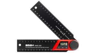 Digitālais leņķmērs Sola WMD200, 200 mm cena un informācija | Rokas instrumenti | 220.lv