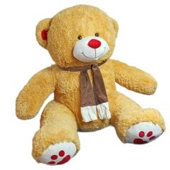 Плюшевый медведь "Рудольф" 135 см, оранжевый цена и информация | Мягкие игрушки | 220.lv