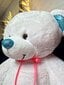 Plīša lācis Rafaels, 150 cm, balts cena un informācija | Mīkstās (plīša) rotaļlietas | 220.lv