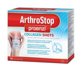 Uztura bagātinātājs Proenzi ArthroStop Collagen shots 25mlx14 cena un informācija | Vitamīni, preparāti, uztura bagātinātāji labsajūtai | 220.lv