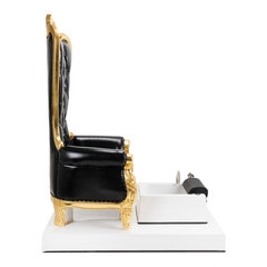 pedikīra krēsls tron, melns цена и информация | Мебель для салонов красоты | 220.lv